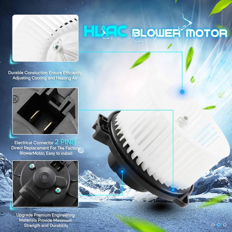 ILONPA HVAC Blower Motor Fan Assembly for 2001-2007 Toyota Sequoia, 2004-2006 Toyota Tundra 87103-0C022 700063 Air Conditioning Blower Motor with Fan Cage - Image 5